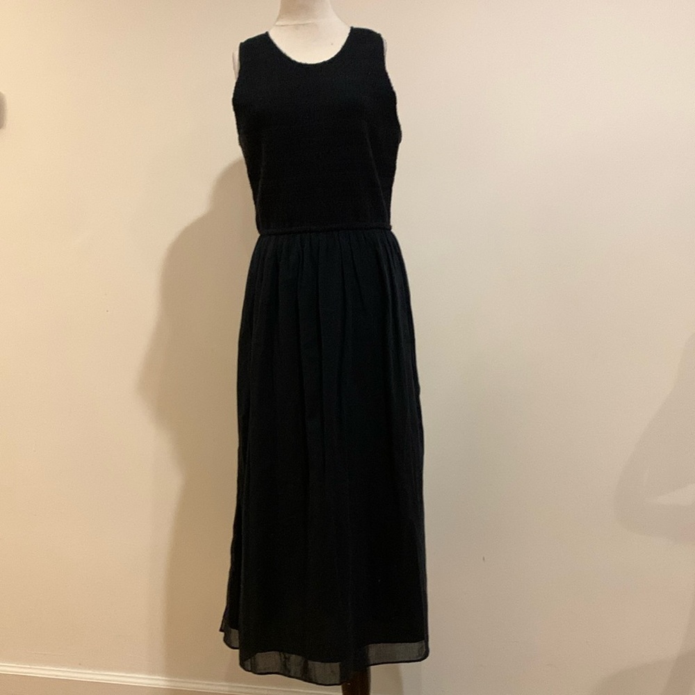 Abercrombie & Fitch Black Sleeveless Maxi Dress